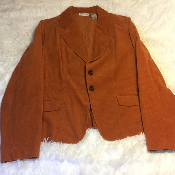 Villager a Liz Claiborne Company Jackets & Blazers - Village by Liz Claiborne Pumpkin Corduroy Blazer